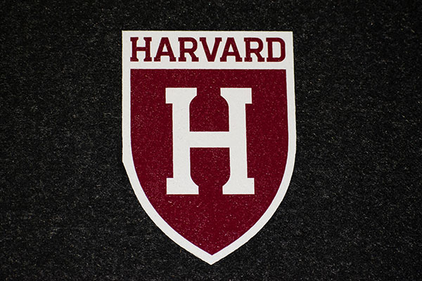 Harvard pressed logo